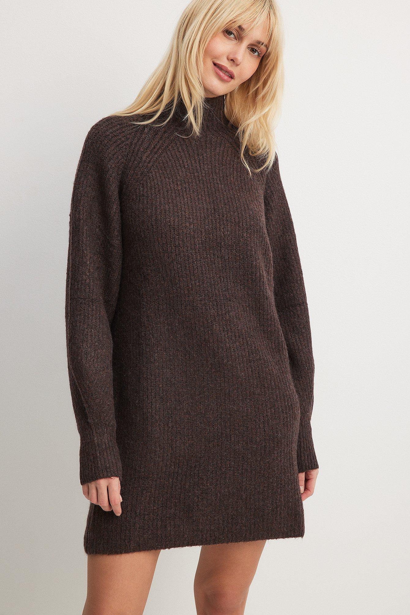 Oversized Knitted Polo Dress Product Image