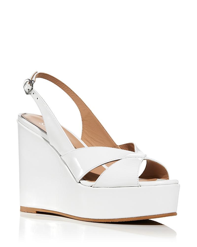 Carmen Patent Slingback Wedge Sandals Product Image