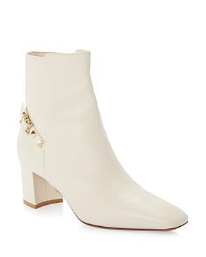 Valentino Garavani Womens Buckled Block Heel Booties Product Image