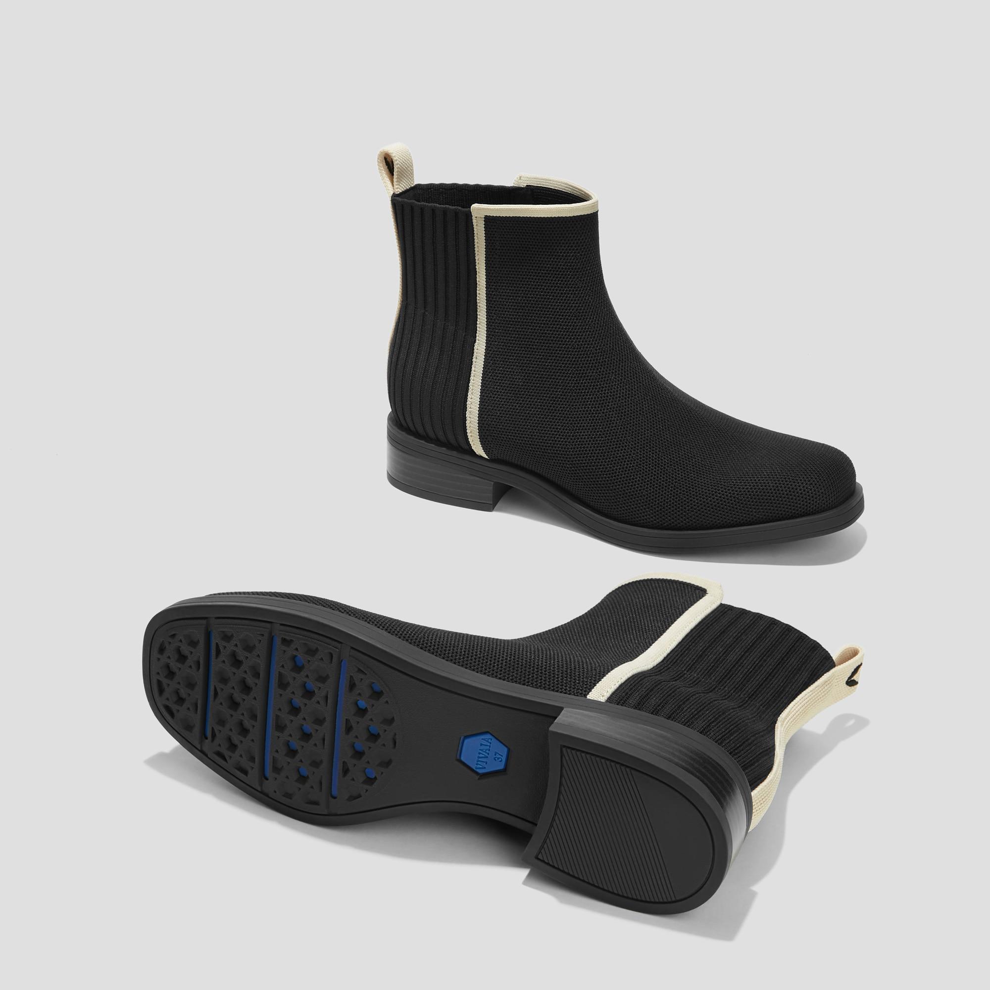 Square-Toe Ankle Chelsea Boots (Celina) Product Image