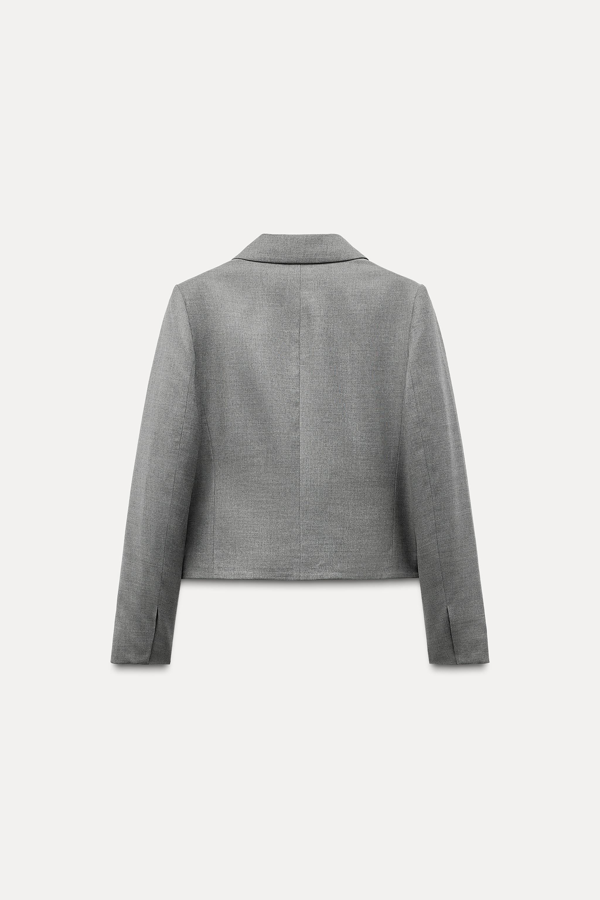 CROPPED DOUBLE BREASTED BLAZER Product Image