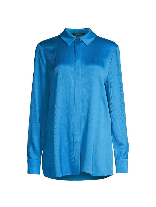 Womens Bella Satin Oversized Shirt Product Image