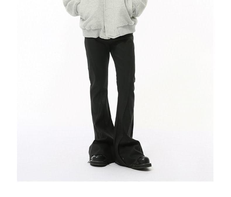 Stand Collar Plain Zip-Up Jacket Product Image