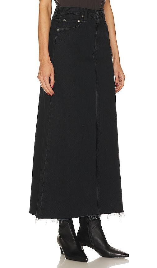 AGOLDE Hilla Long Line Skirt Black. (also in 28, 29). Product Image