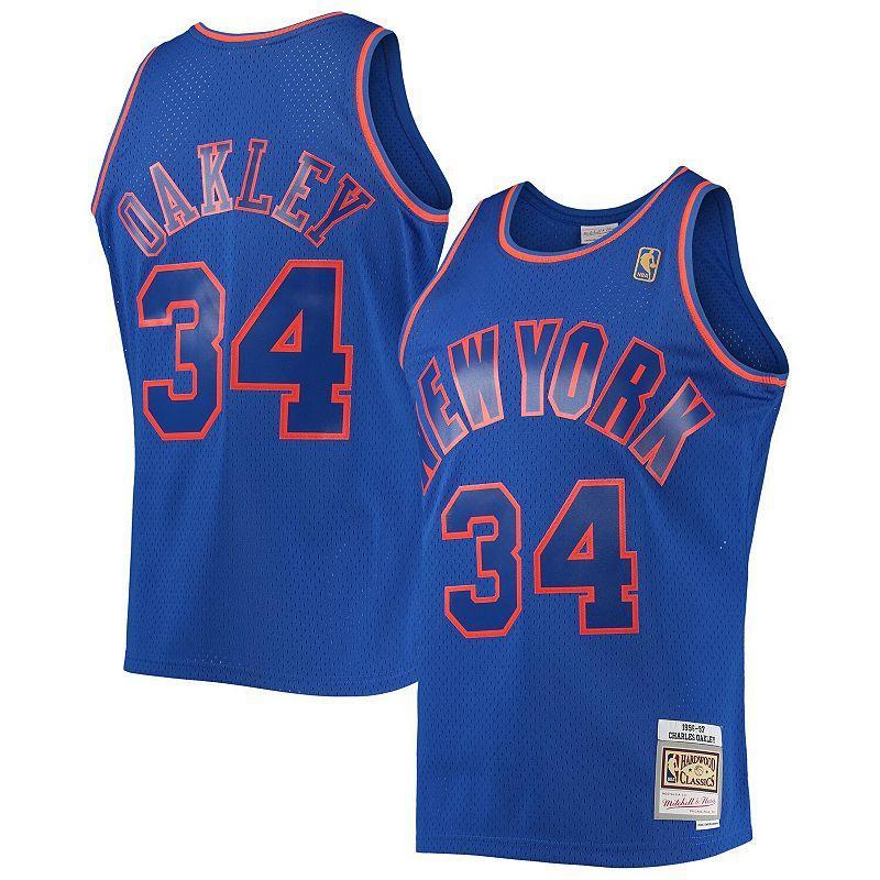 Mens Mitchell & Ness Charles Oakley New York Knicks 1996-97 Hardwood Classics Swingman Jersey Product Image