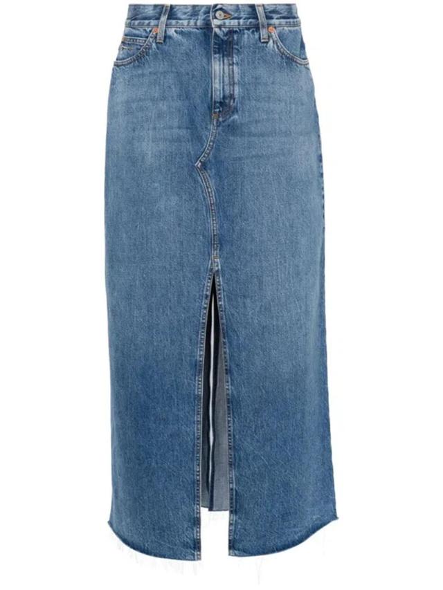 Blue Denim Skirt Product Image