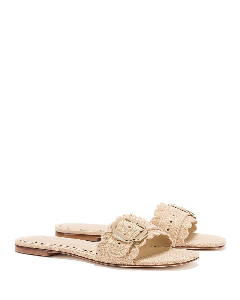 Larroude Womens Ivy Broderie Slide Sandals Product Image