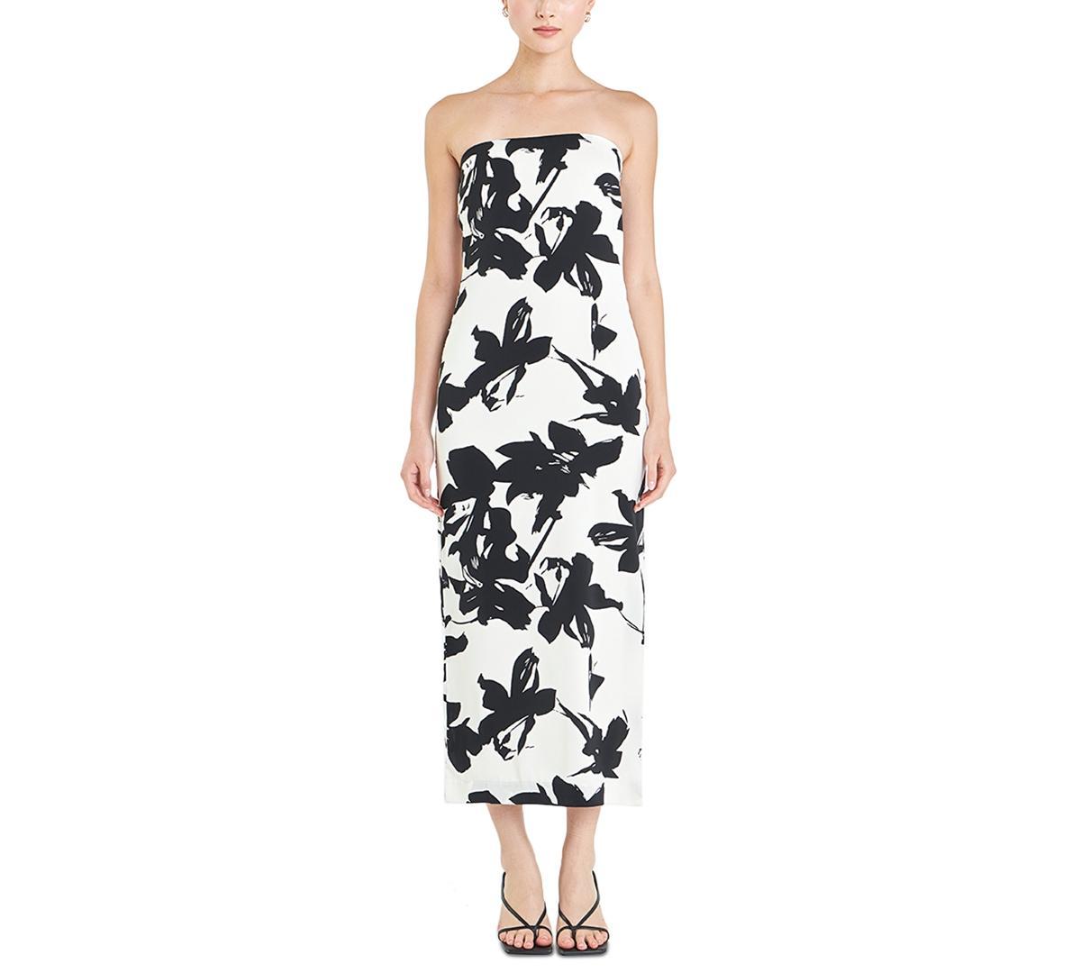 Women's Printed Strapless Maxi Dress Product Image