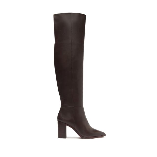 Magali Block Over the Knee Leather Boot Product Image