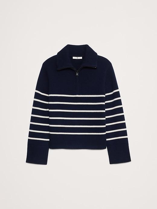 Cashmere Half-Zip Sweater Product Image