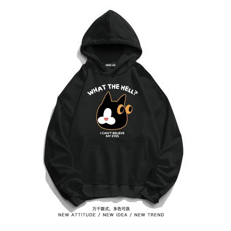 Cartoon Print Hoodie Product Image