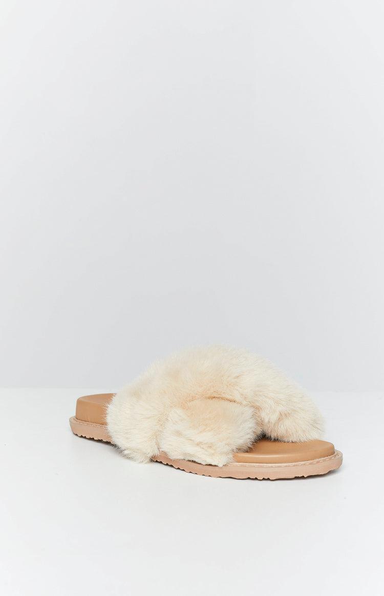 Billini Rafi Fawn Faux Fur Slide Product Image