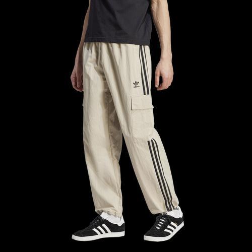 adidas Originals Mens 3 Stripe Cargo Pants - Wonder Beige/Black Product Image