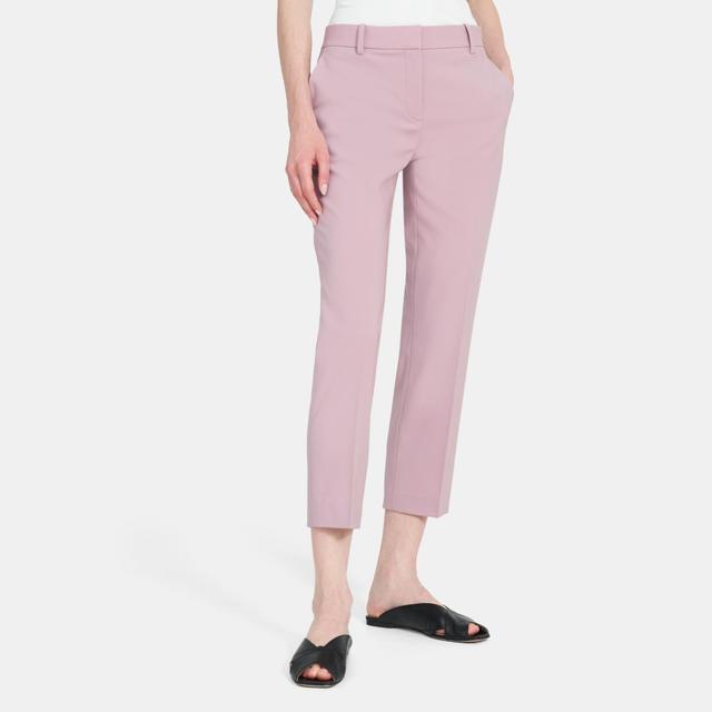 Theory Outlet Official Site | Slim Cropped Pant in Stretch Wool Product Image