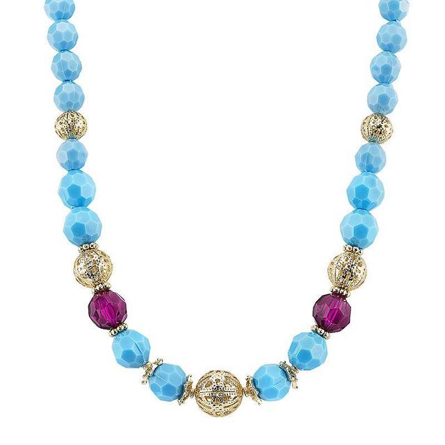 1928 Bead Necklace, Womens Multicolor Product Image