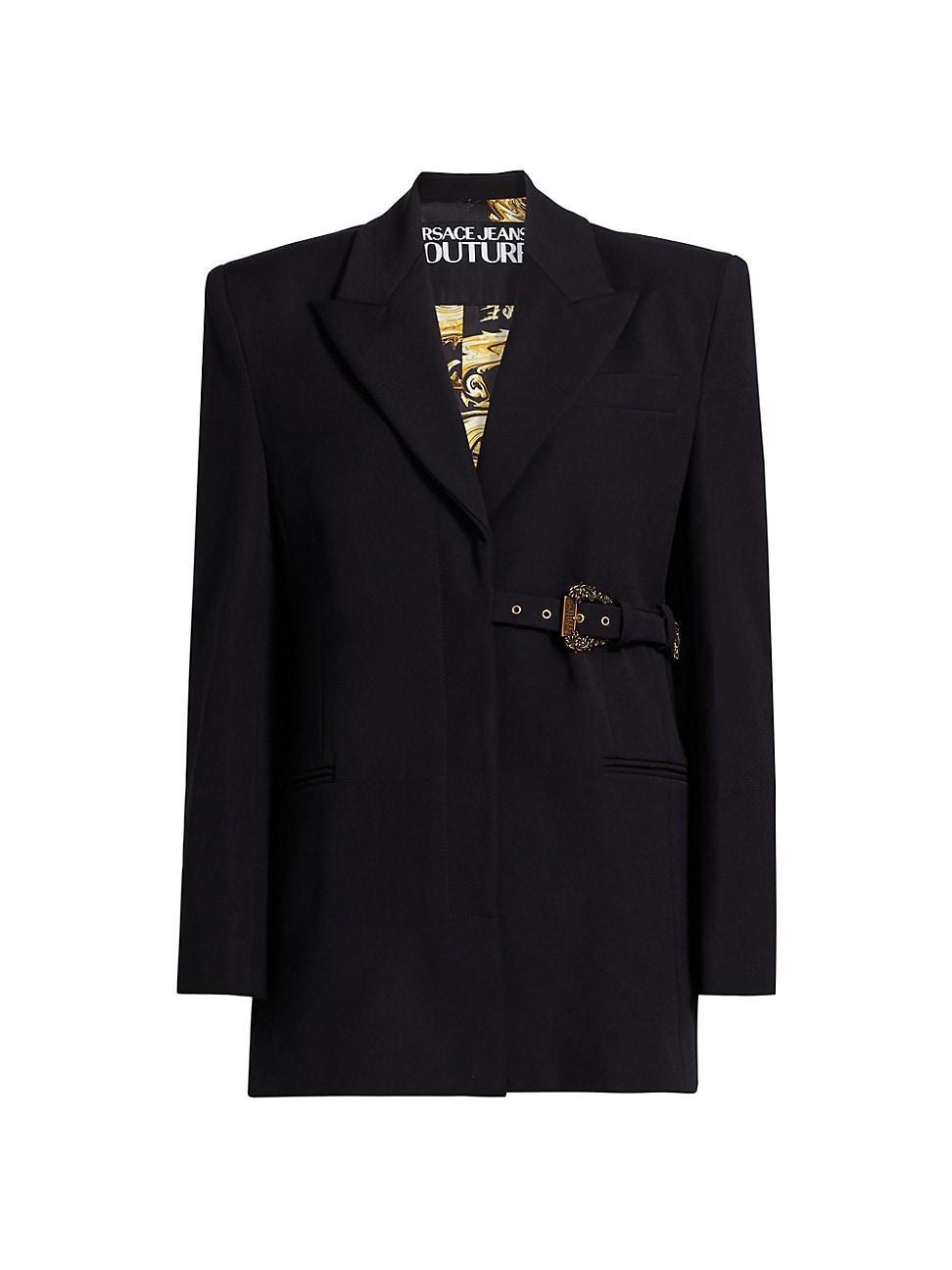 Womens Crpe Belted Blazer Product Image