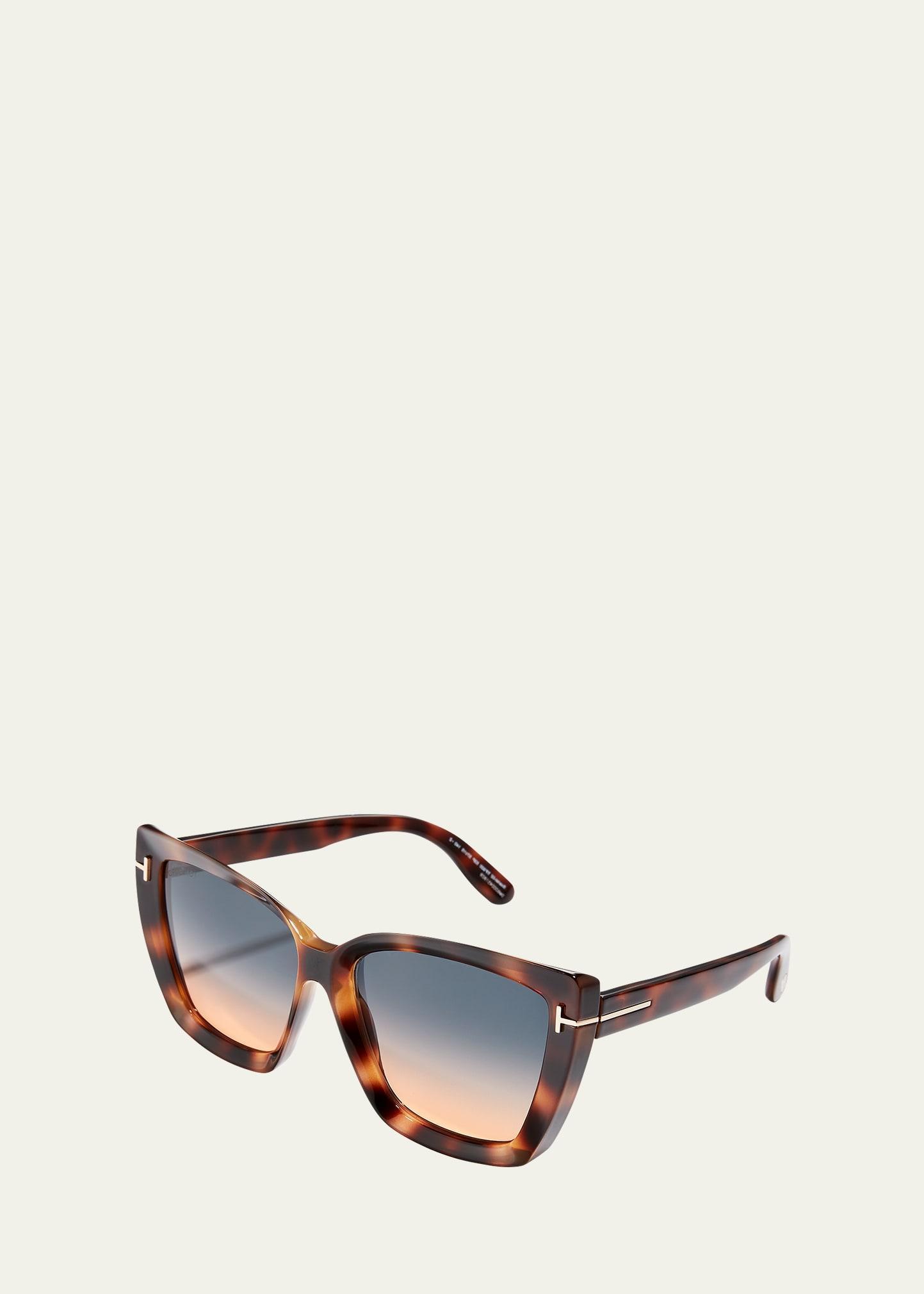 Scarlet Square Injection Plastic Sunglasses Product Image