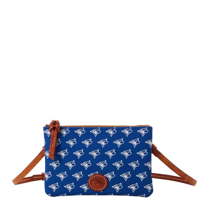 Dooney & Bourke Womens MLB Blue Jays Top Zip Crossbody Coated Cotton Shoulder Bag Product Image