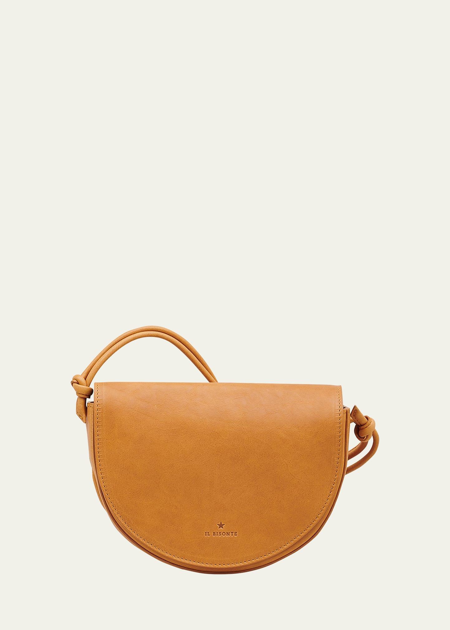 Womens Modulo Leather Saddle Crossbody Bag Product Image