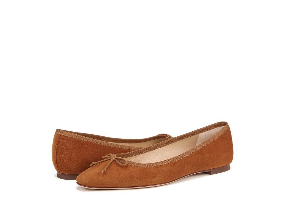 Veronica Beard Catherine Skimmers (Caramel Brown Suede) Women's Flat Shoes Product Image