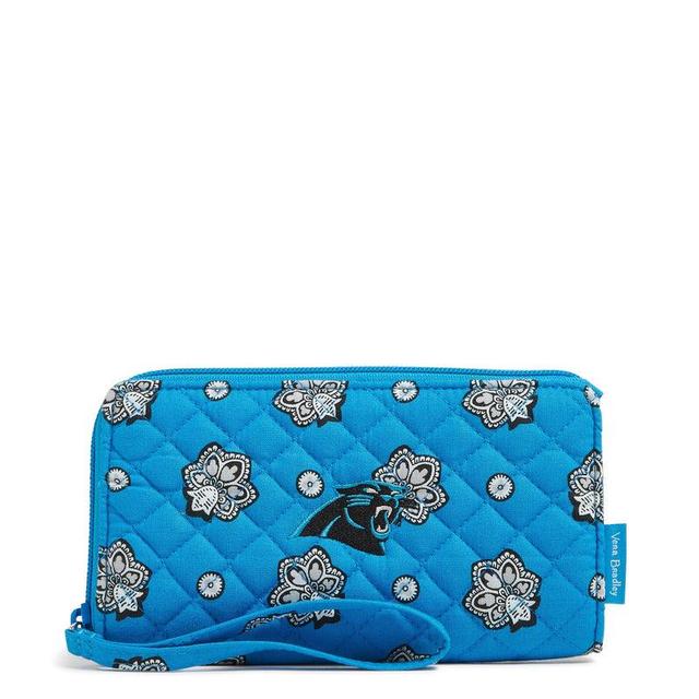 Vera Bradley NFL RFID Front Zip Wristlet Women in Carolina Panthers Bandana Product Image