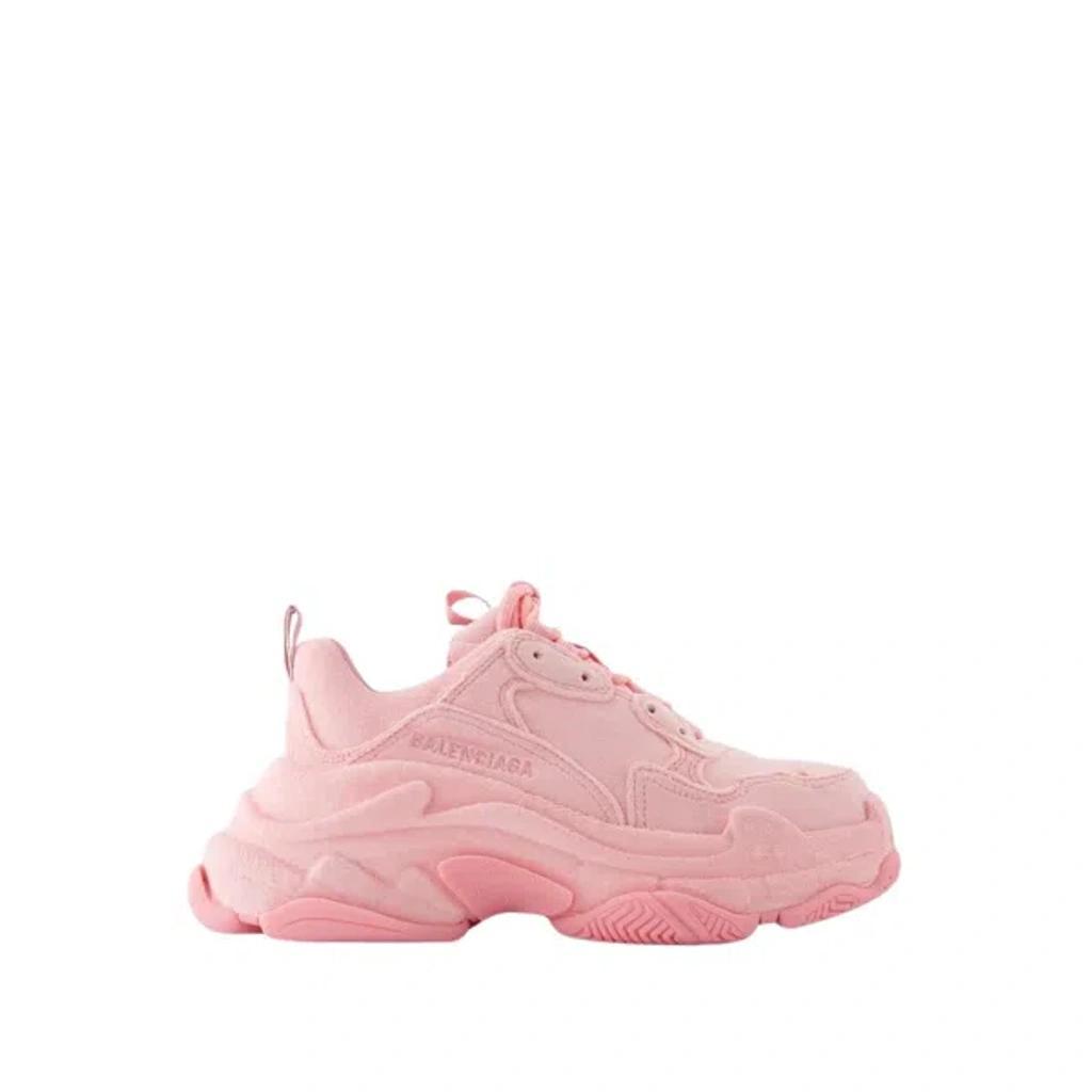 BALENCIAGA Triple S Low-top Sneakers In Pink Product Image