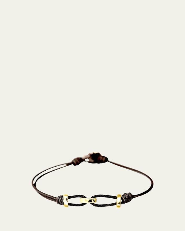 Mens 10K Gold Alexander Cord Bracelet Product Image