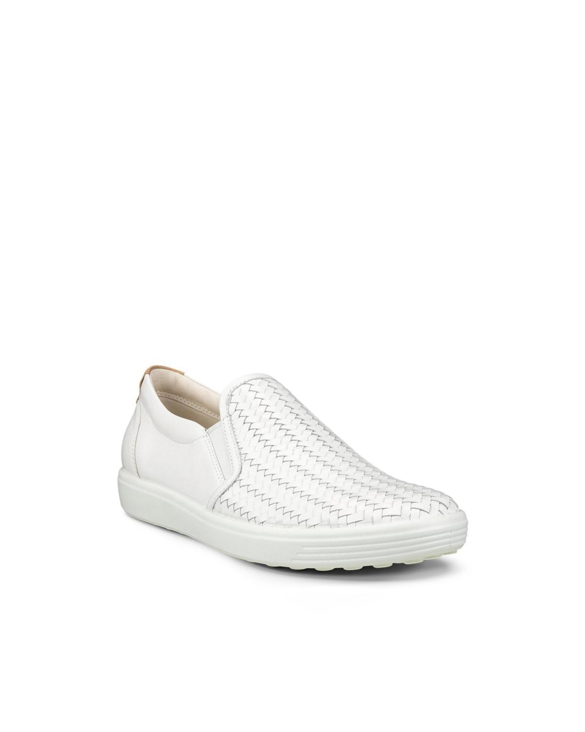 ECCO Soft 7 Woven Leather Slip-On II Sneakers Product Image