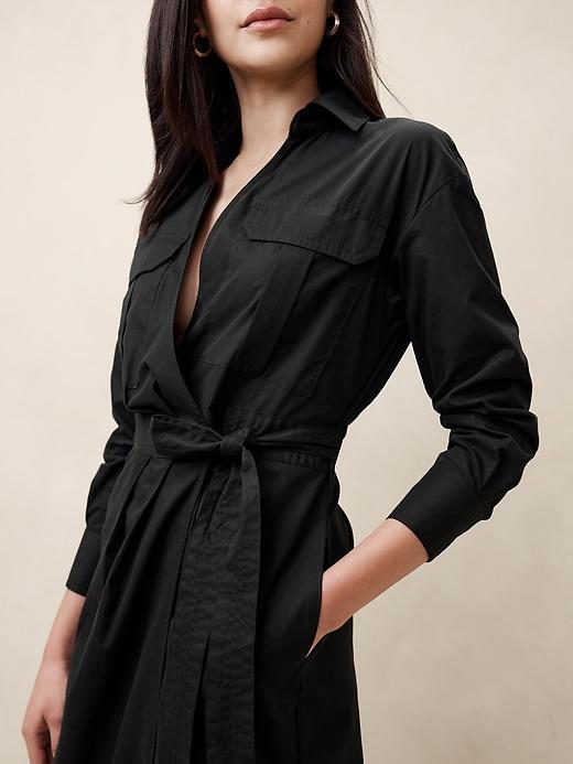 Poplin Midi Shirtdress Product Image