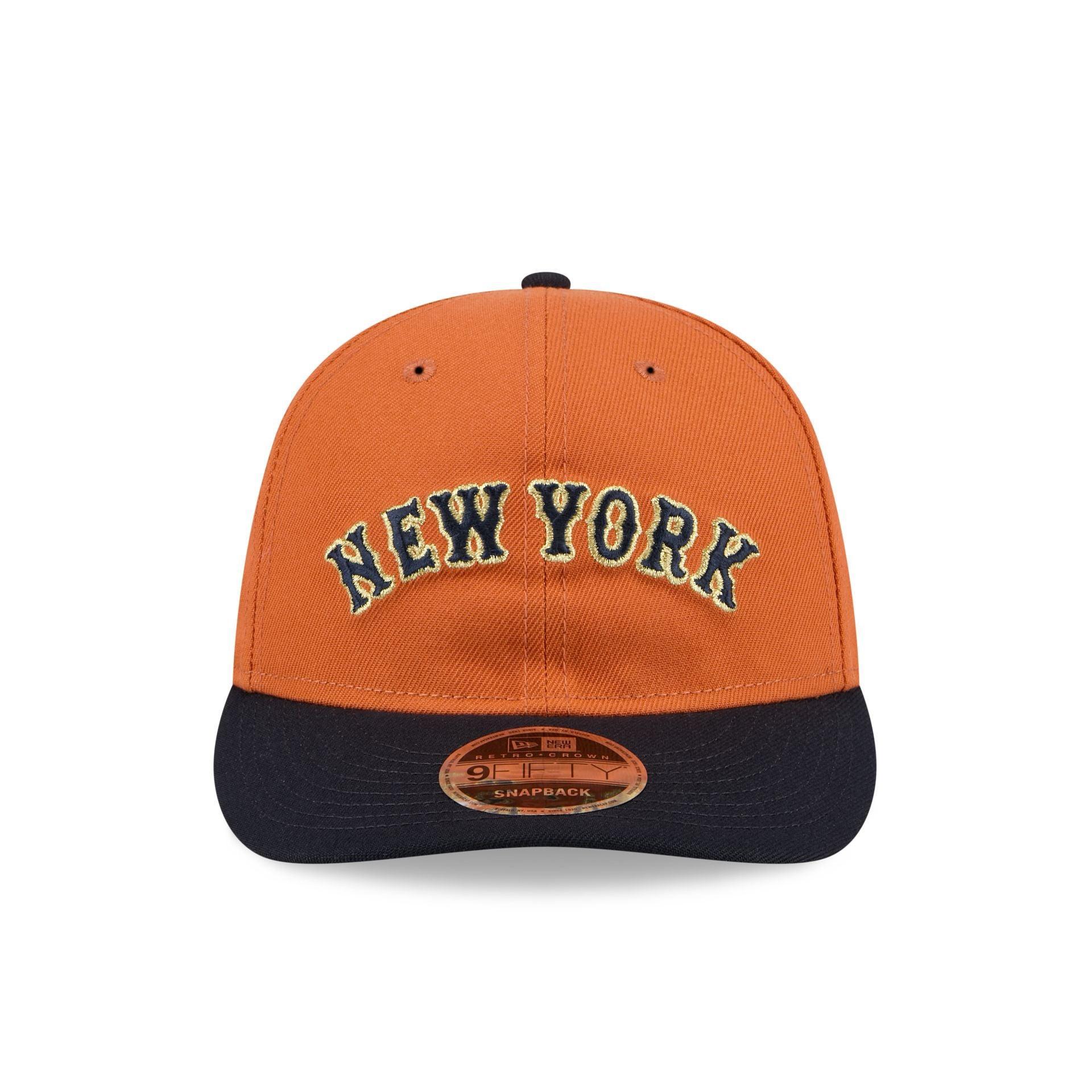 New York Mets Gold Wood Retro Crown 9FIFTY Snapback Hat Male Product Image