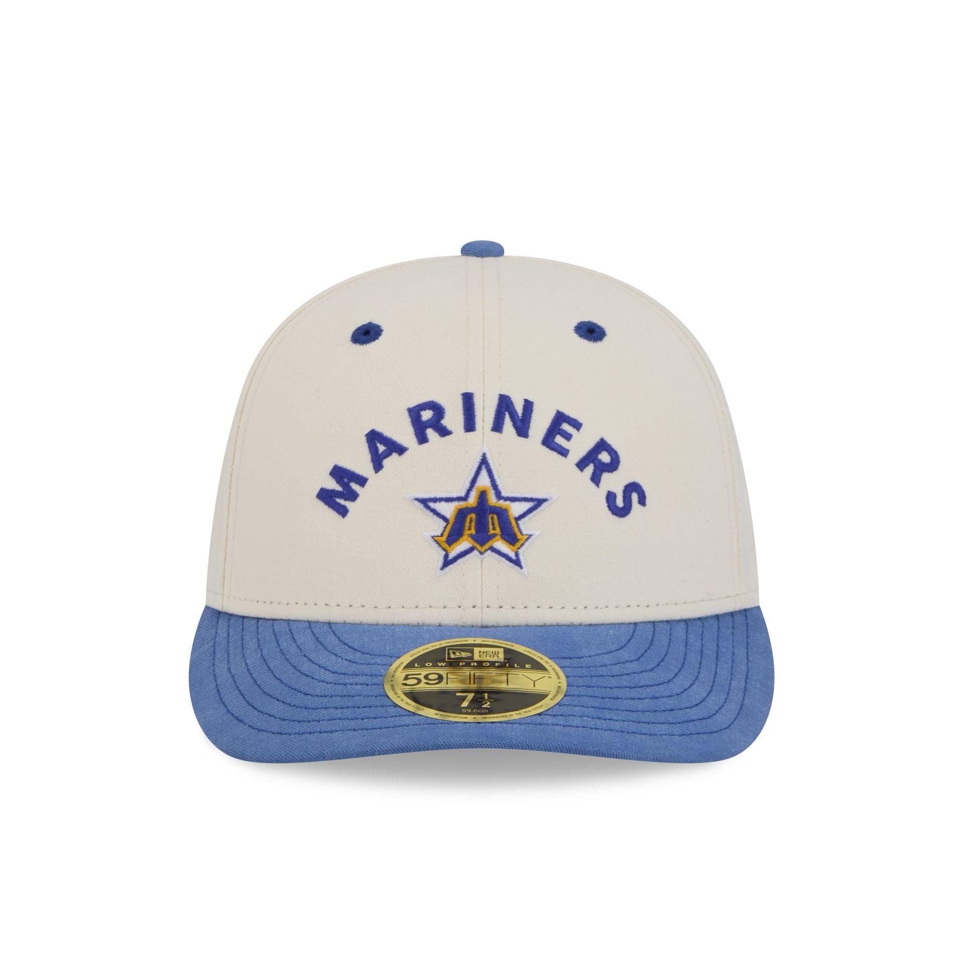 Seattle Mariners Vintage Stack Low Profile 59FIFTY Fitted Hat Male Product Image