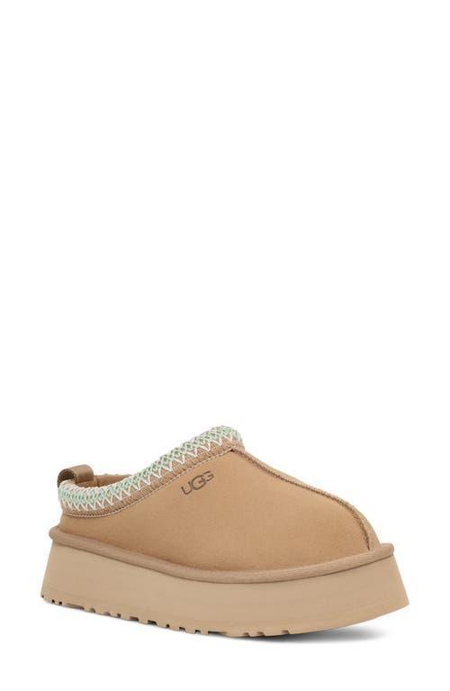 UGG Tazz Suede Platform Clog Slippers Product Image