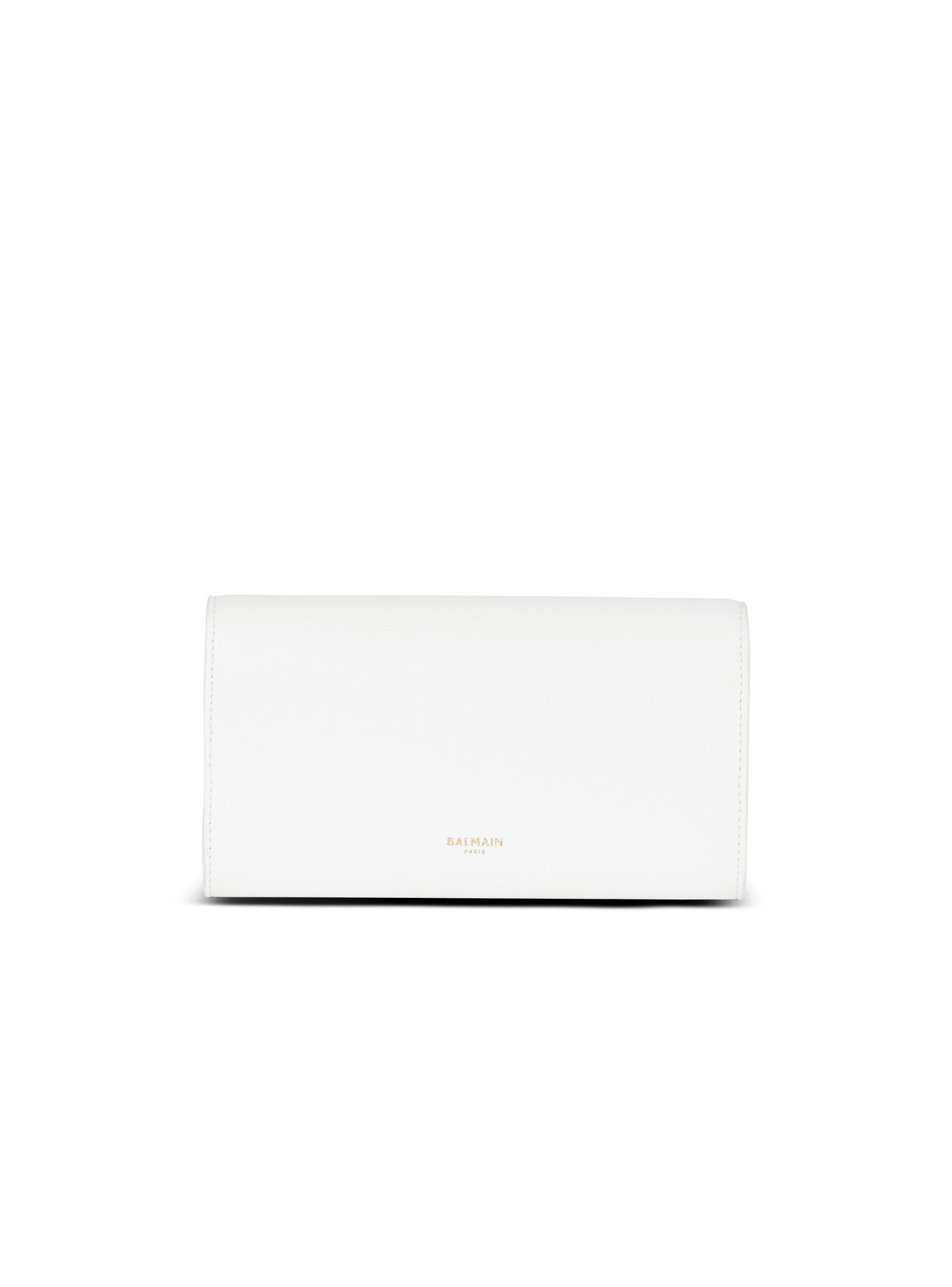 Emblème grained calfskin clutch Product Image