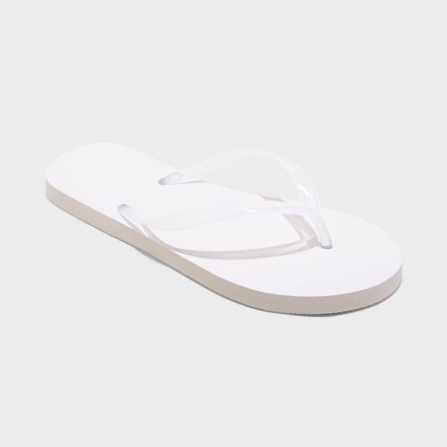 Womens Sydney Flip Flop Sandals - Shade & Shore White 5 Product Image