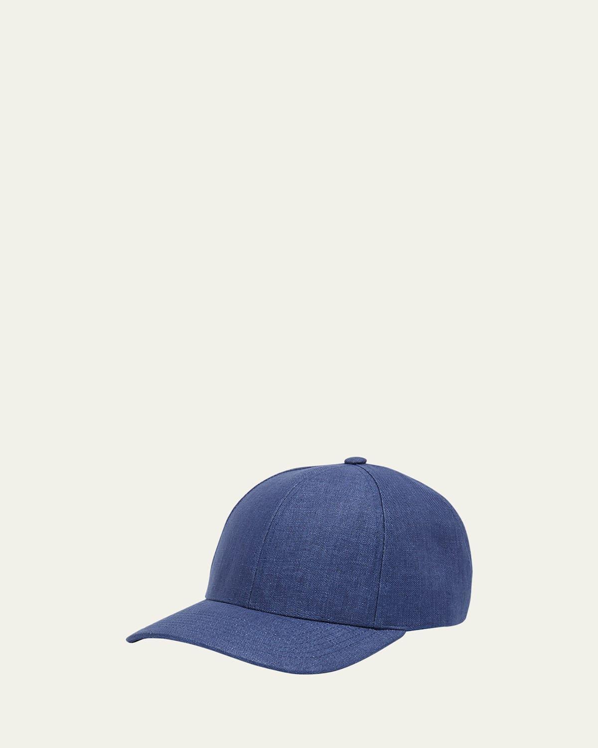 Mens Linen 6-Panel Baseball Cap Product Image