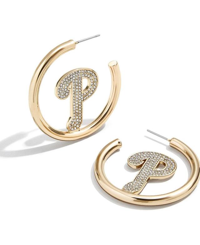 Womens Baublebar Philadelphia Phillies Hoops Earrings Product Image