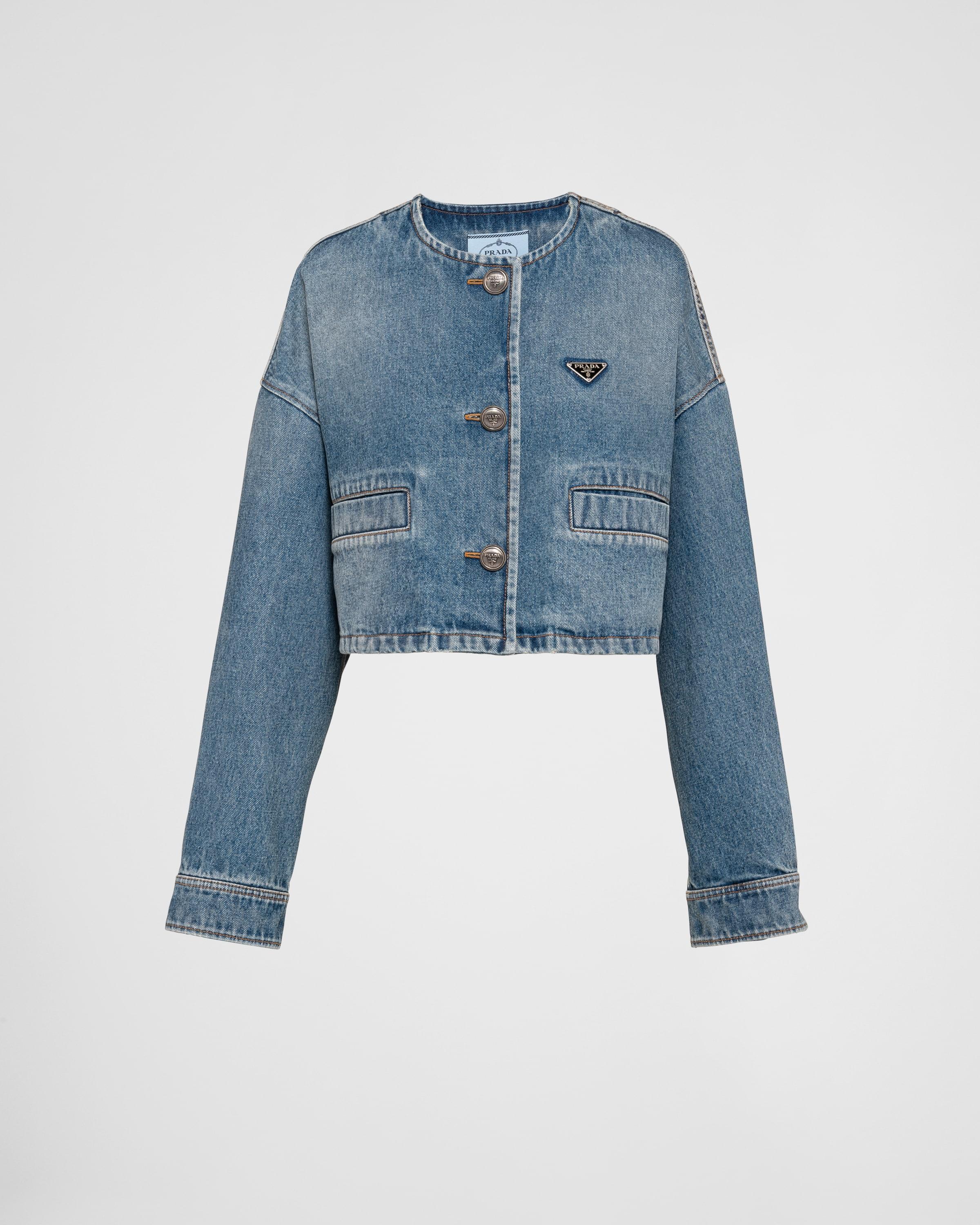 Denim blouson jacket product image