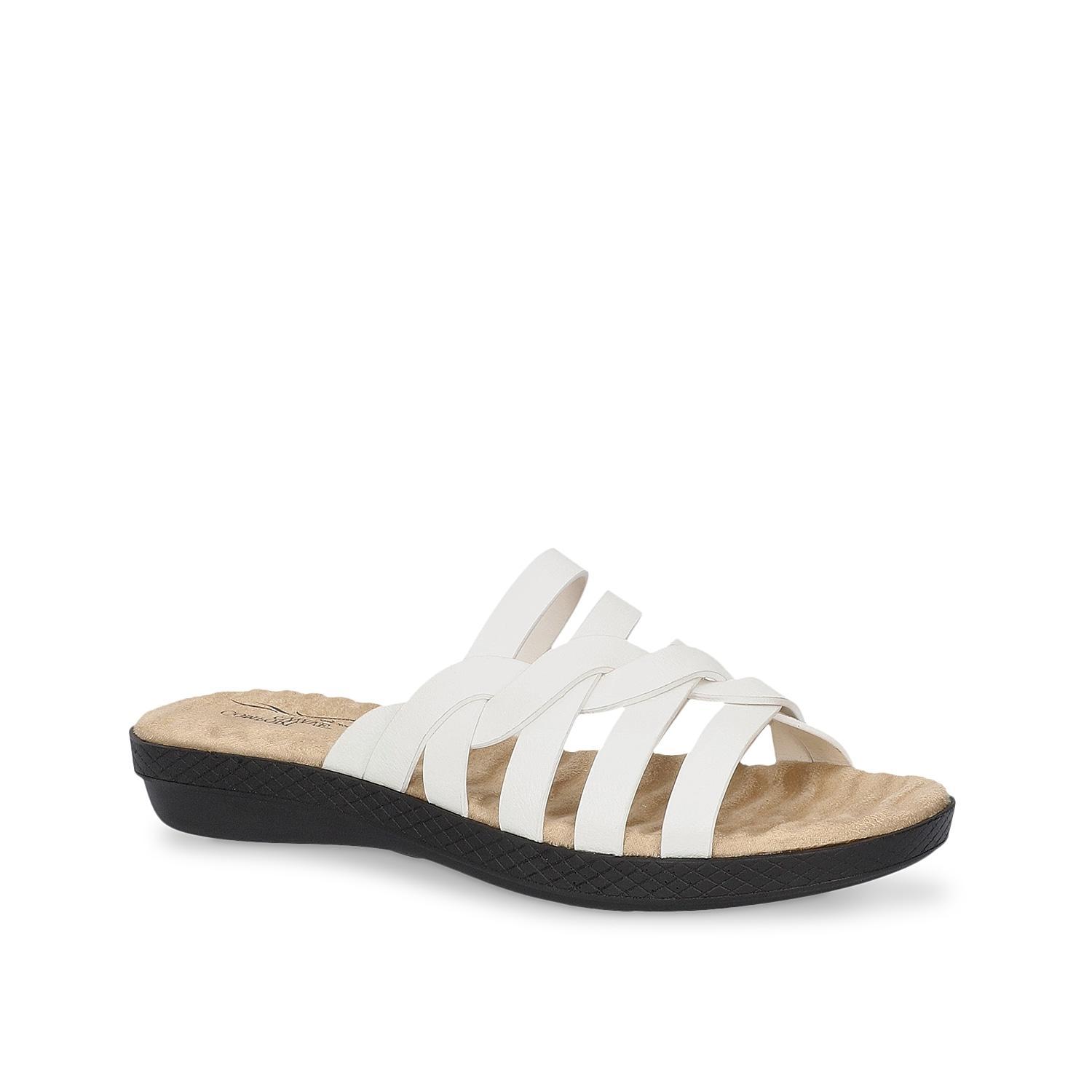 Easy Street Womens Sheri Sandals -WHITE Product Image