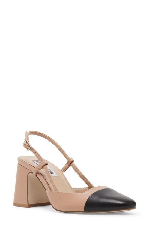 Steve Madden Becka Leather Cap Toe Slingback Pumps Product Image