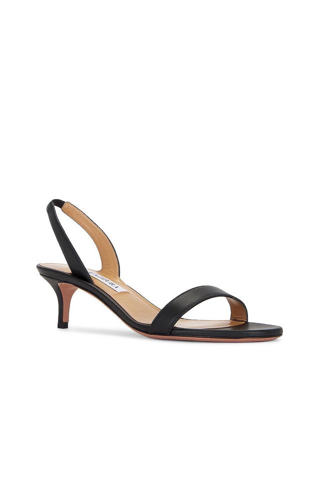 Aquazzura So Nude 50 Sandal in Black Product Image