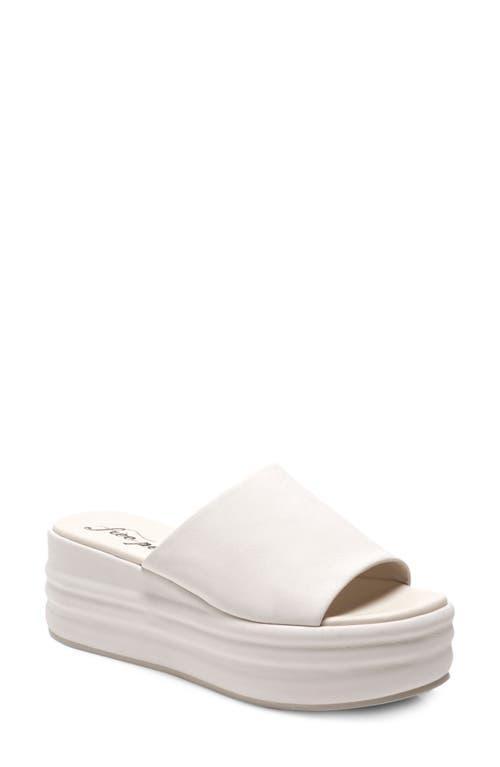 Free People Harbor Leather Platform Slide Sandals Product Image