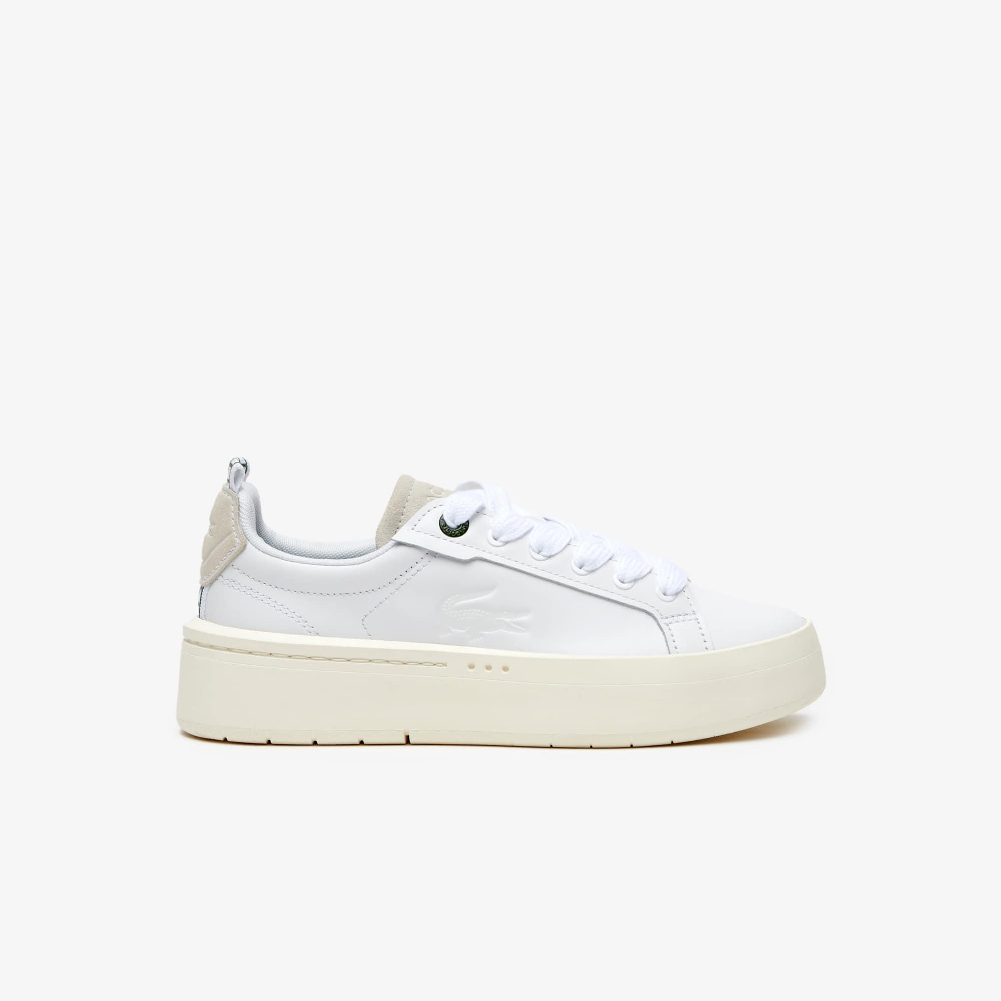 Women's Lacoste Carnaby Platform Leather Trainers Product Image