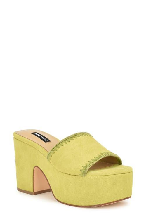 Nine West Yickie Womens Slip-on Wedge Sandals Product Image