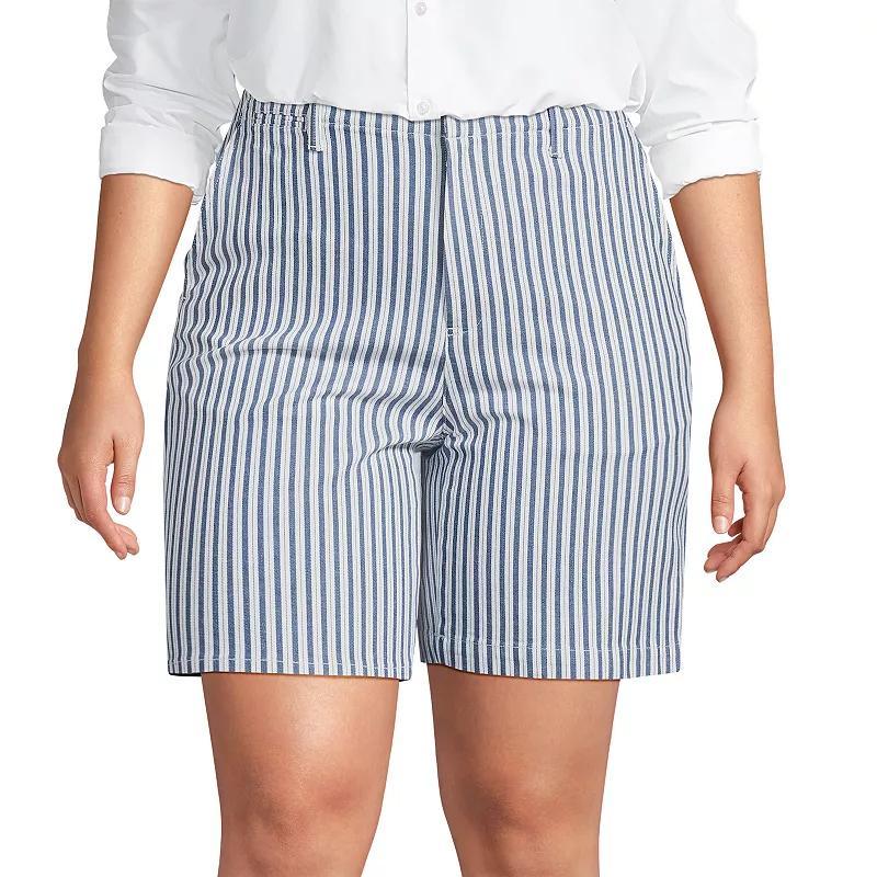 Plus Size Lands End Classic 7 Chino Shorts, Womens Product Image