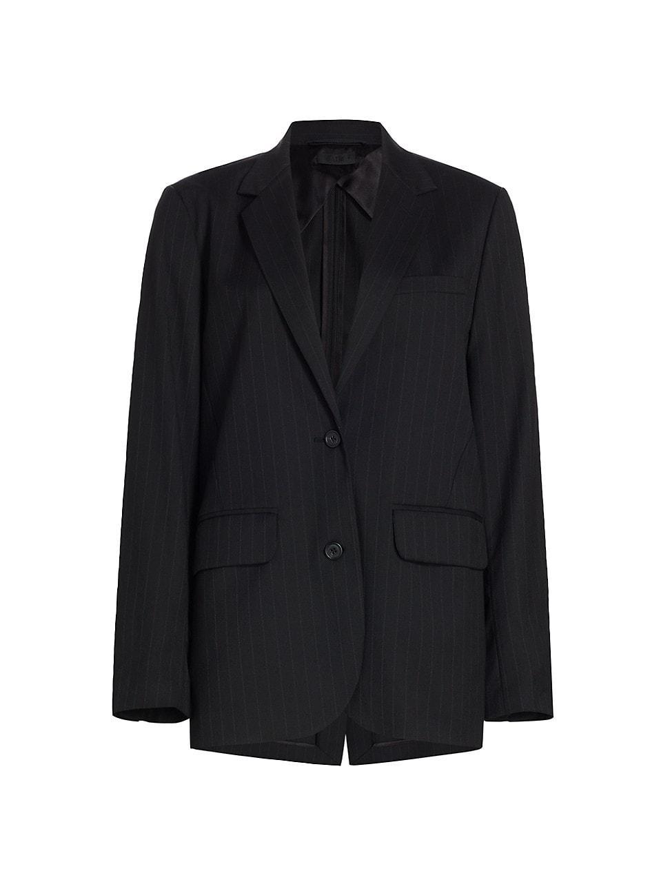 ATM Anthony Thomas Melillo Pinstripe Twill Boyfriend Blazer Product Image