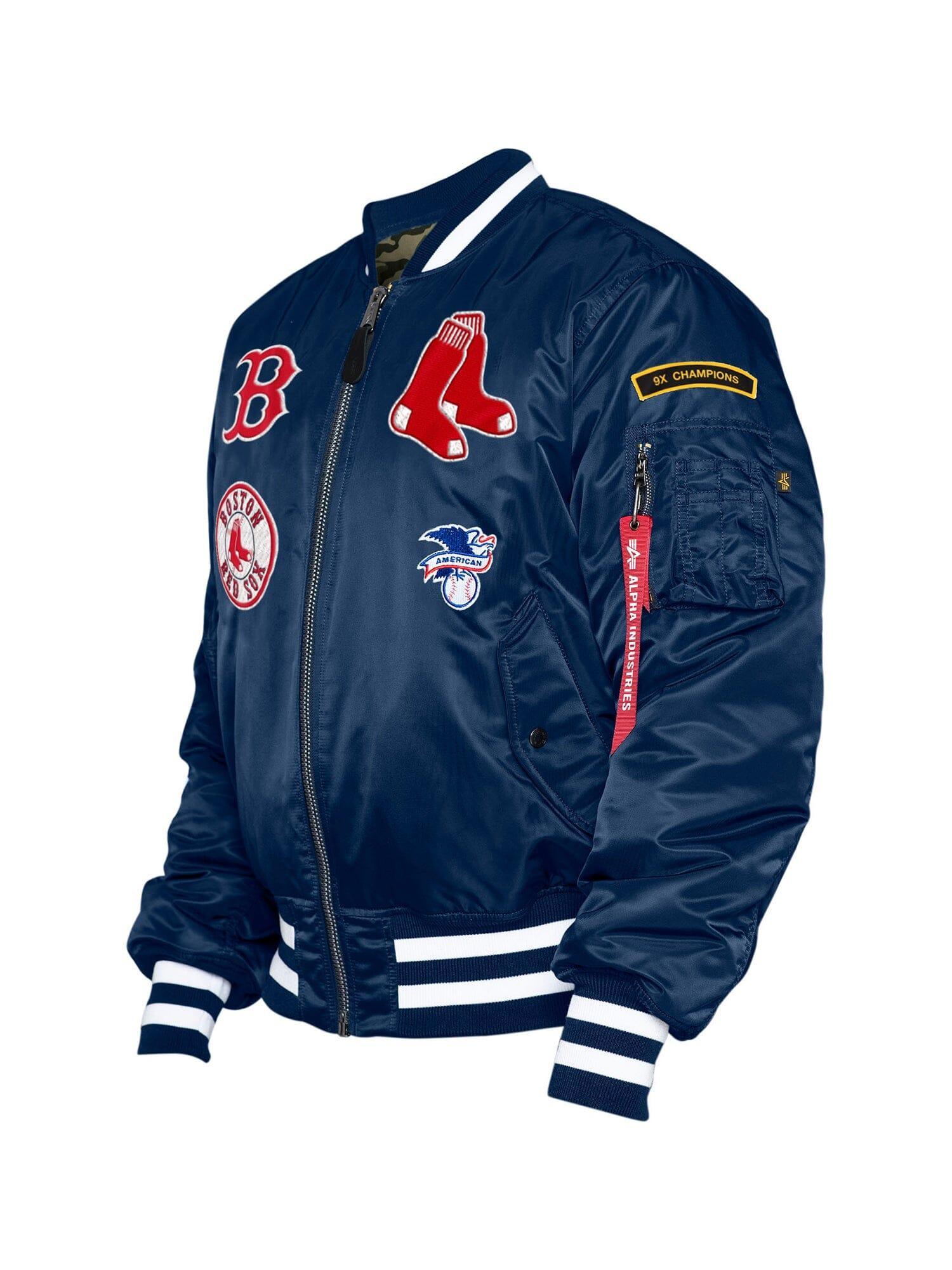 BOSTON RED SOX X ALPHA X NEW ERA MA-1 BOMBER JACKET Unisex Product Image