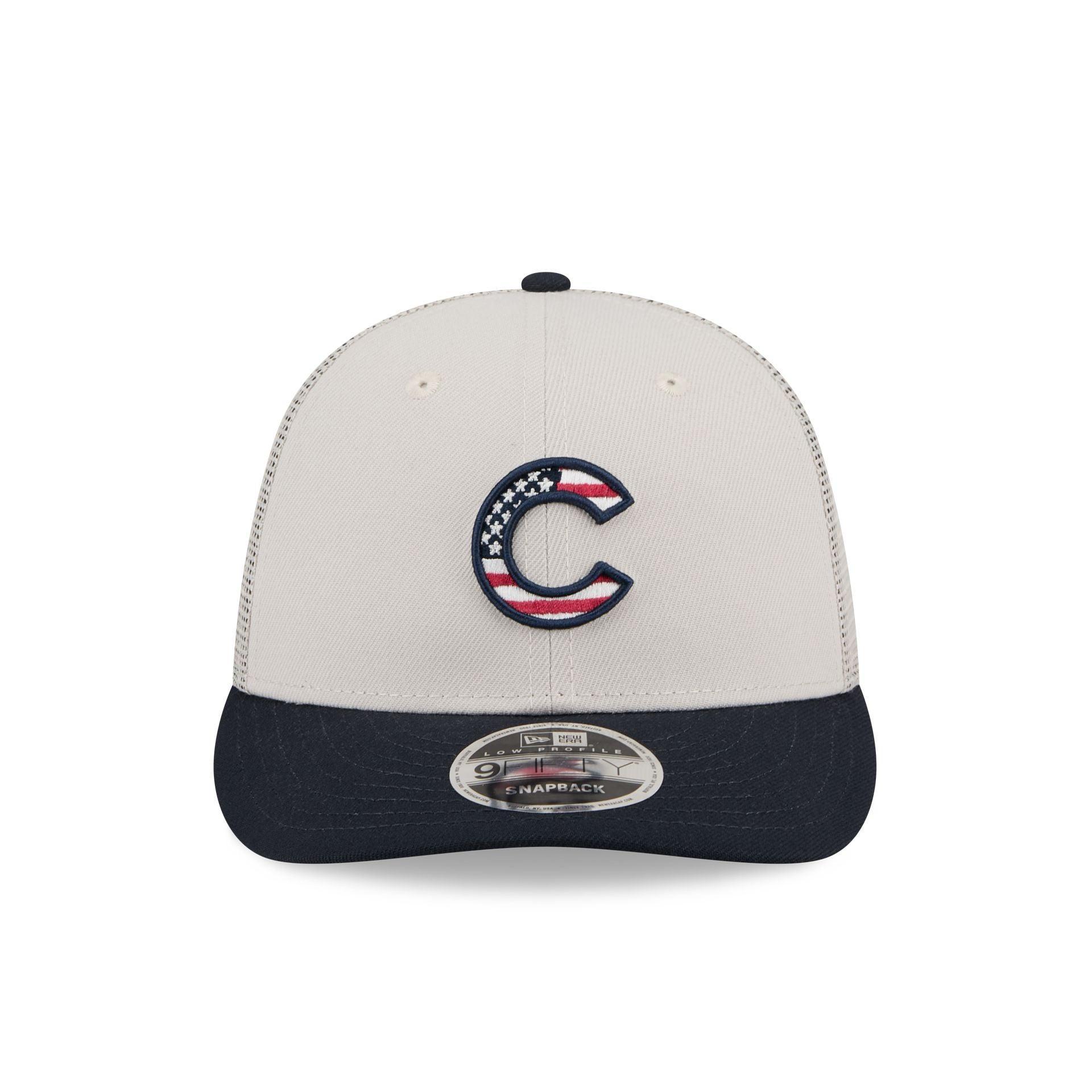 Chicago Cubs Independence Day 2024 Low Profile 9FIFTY Trucker Hat Male Product Image