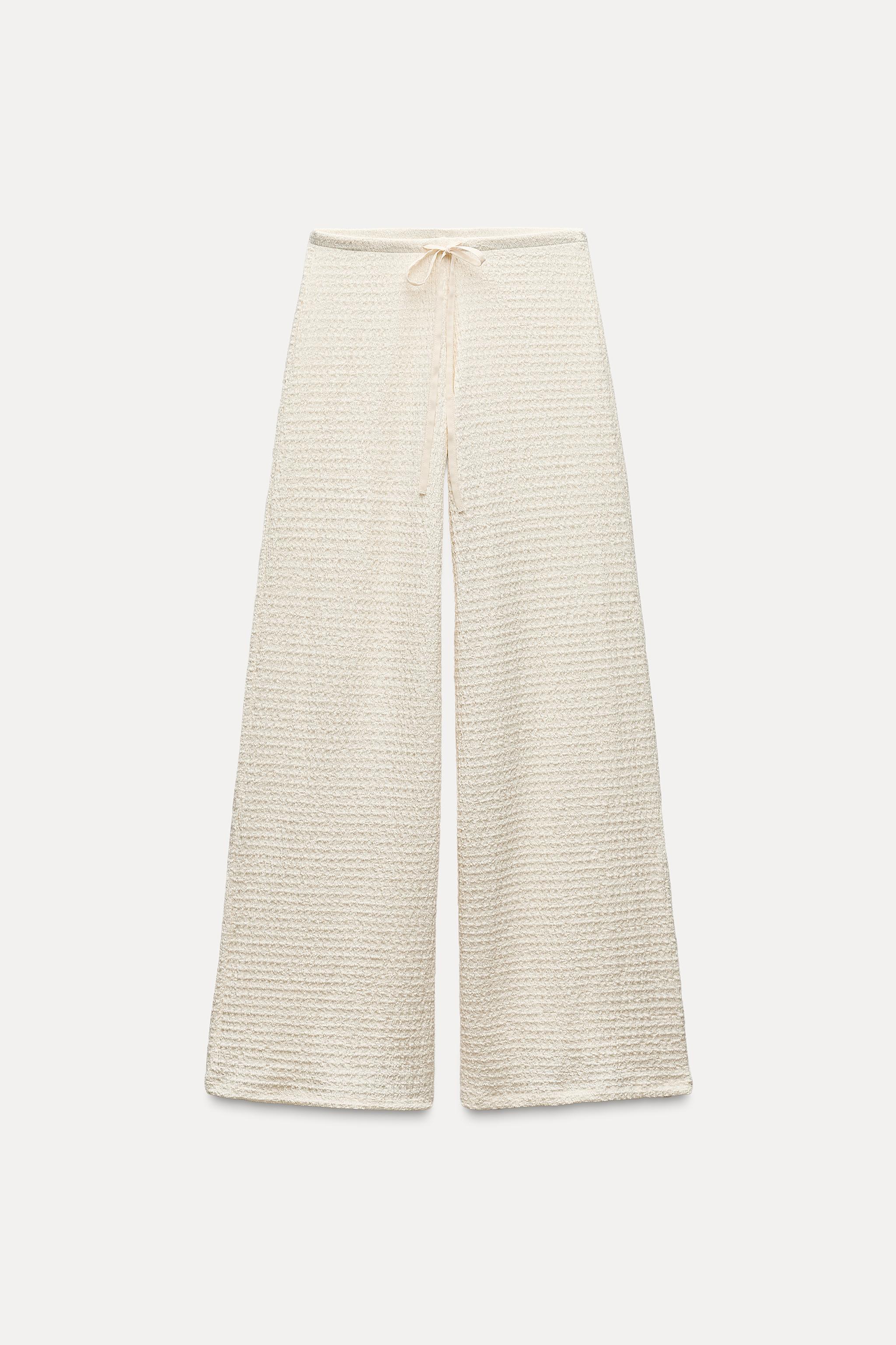 TEXTURED STRAIGHT LEG PANTS Product Image