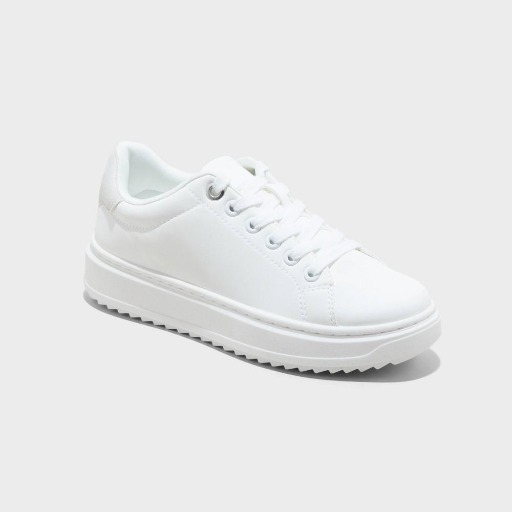 Womens Peggy Sneakers - A New Day White/Cream 9 Product Image