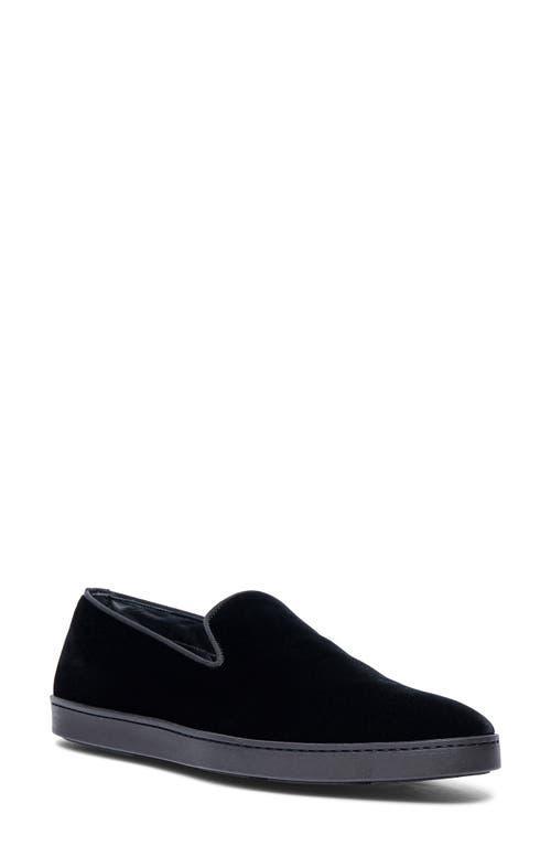 Santoni Mens Muad Slip On Velvet Loafers Product Image